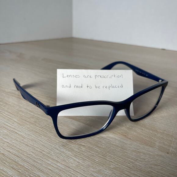 Ray-Ban RB7047 8100 Eyeglasses Blue Frames Only 54-17-140 READ - Picture 1 of 10